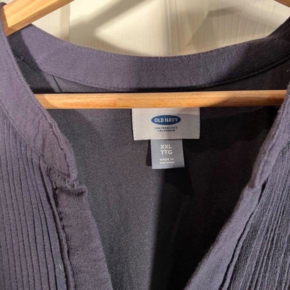 Old Navy Gray Long Sleeve Top Size XXL - Picture 2 of 2